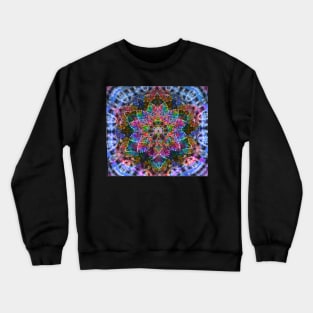 Tie Dye Graphic psychedelic art grateful dead head mothers day phish tour Crewneck Sweatshirt